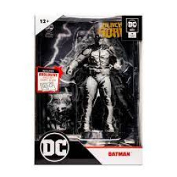 DC Direct 7In Figure With Comic - Batman Line Art Variant (Gold Label)